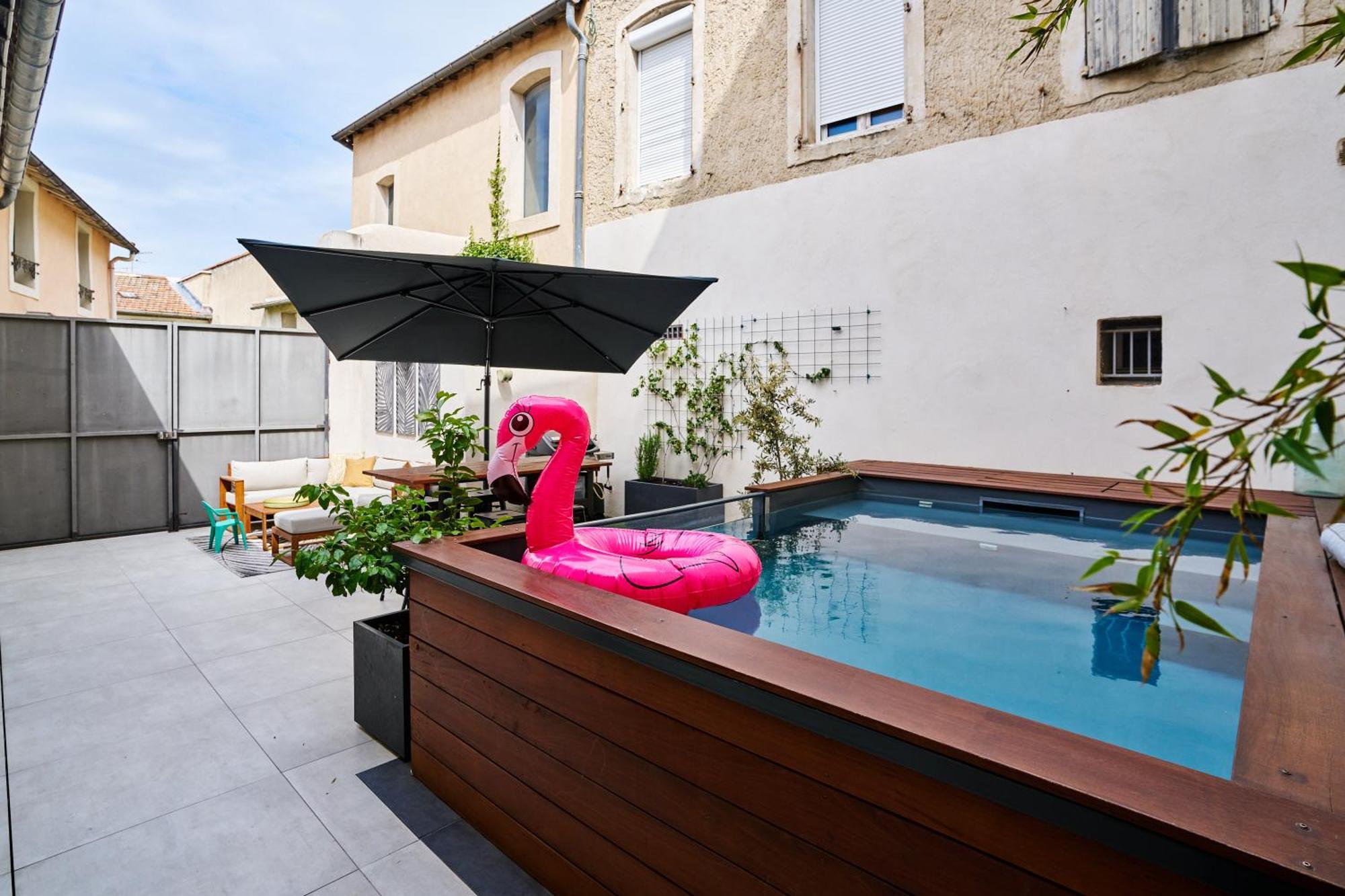 Maison De Ville Moderne Climatisee Avec Piscine Morieres-les-Avignon Exterior foto